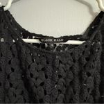 Black Halo Crochet Overlay Dress Size 4 Photo 2