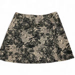 Abercrombie & Fitch  Floral Mini Skirt Womens Size M Black‎ Beige Photo 0