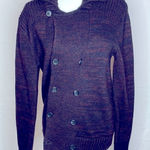 H&M Cardigan Sweater Double Breasted Wool blend purple size Small Photo 0