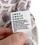 American Eagle Purple Paisley Short Sleeve Moderately Cropped Baby Tee Shirt Photo 7