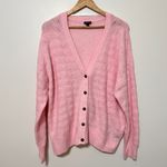 Torrid  Vegan Cashmere Cardigan Sweater Size 1X soft pale pink fall winter cozy Photo 1