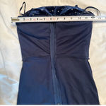 City Vibe  Blue Velvet off one shoulder dress with rhinestones  Photo 5