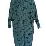 Moon Stars XL Fleece Robe Sleepwear Intimate Moments Women’s Button Up 1X READ Photo 0