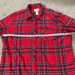 Blue Mountain Red & Blue Plaid 100% Cotton Button Up Flannel Size XL Women’s Photo 5