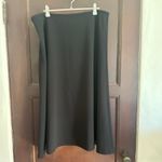 Calvin Klein | Black Crepe A Line Midi Skirt, Business Professional | Size 14 Photo 3