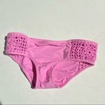 frankie's bikinis  Crocheted Pink Bikini‎ Bottom Photo 1