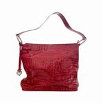 Brighton NWT Cher Red Patent Croc Leather Shoulder Bag Heart Charm Cherrycore Photo 1