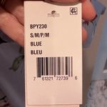 Linea Donatella NWT  Blue Floral Print Satin Wrap Robe Size Small / Medium Bridal Photo 5