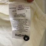 Pilcro  Boho Ruffle Henley Long Sleeve Cream Neutral Top Small Photo 3