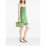 Jacquemus La Robe Mia Dress in Green 38 New Womens Satin Cut out Back Mini Photo 12