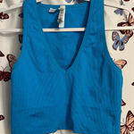 Athleta  Vibrant Blue Ribbed cropped Tank Photo 0