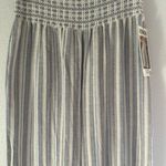 REWASH  White and Gray Striped Wide-Leg Pants Photo 3