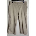 Chico's  Womens 2.5 US 14 Cropped Pants Cargo Pocket Preppy Classic Travel Casual Photo 0