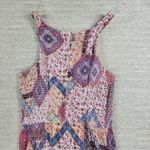 Altar'd State  Smocked Maxi Dress Womens‎ Large Pink Floral Boho Flowy Nap Style Photo 15