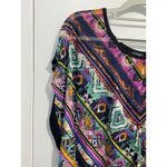 Daytrip Blouse Medium Sheer Western Boho Drape Cowgirl Rockabilly Photo 1