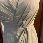 NWOT light green sleeveless formal dress with sheer coat rhinestone accent 8 Photo 5