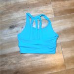 Women’s blue Sports Bra activewear size medium stretchy Photo 2