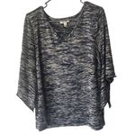 Dress Barn Women's Plus Size 2X Blue Western Bell 3/4 Sleeve Blouse Photo 0