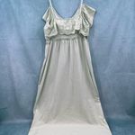 ZARA Eyelet Ruffle Midi Dress M Photo 5