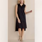 Soft Surroundings  Claudette Shirt Dress‎ Black S Photo 7