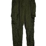 L'Agence L’Agence Green Satin Cargo Pants Size 0 Photo 0