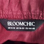 Bloomchic Oxblood Tiered Midi Dress Size 14/16 Burgundy Wedding Guest Dress Red Size L Photo 6