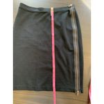 Gap Moto Full Zip Pencil Skirt Women 4 Black Retro Goth Emo Punk Knee Length Photo 10