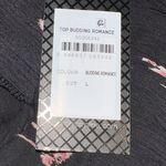 City Chic  Black  Floral Budding Romance Long Sleeve Hi Low  Top Size L/20 ( 3X ) Photo 10