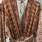 Aakaa Western Floral Paisley Maxi Dress, Size Small Photo 10