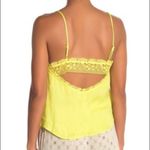 Free People Beyond Me Lace Cami in Electric Lemon Yellow Size S NWT Photo 1