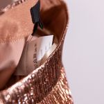 J. Crew Collection Rose Gold Metallic Sparkle Pleated Fluted Ruffle Skirt 000 Photo 3