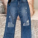 Pretty Little Thing Straight Leg Distressed Jeans Photo 0
