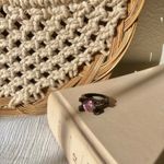 Pink & Black Glam Ring Vintage “Nevaeh” Sparkly Girly Feminine Statement Jewelry Photo 6