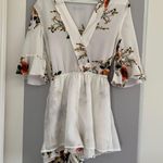 Sucrefas White Floral Romper Photo 11