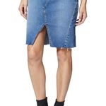 Sanctuary Blue Denim Midi Skirt with slid on front and side Y2K style Women 00 Photo 0