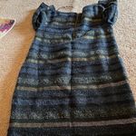 ZARA  blue textured sparkly dress small Photo 5