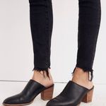 Madewell 9" Mid-Rise Skinny Button Fly Raw Hem Jeans in Berkeley Black 35 Photo 8