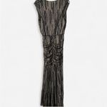 MISA Los Angeles Ava Plunging Twist Metallic Maxi Dress Photo 6
