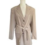 Topshop  Farrah Belted Long Blazer Oversized Boyfriend Office Preppy NWOT 6 Photo 3