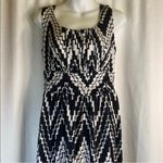 AB Studio  Black & White Maxi Dress Medium Photo 1