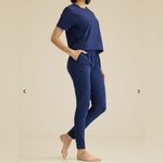 Outdoor Voices  Blue Track Pants with Tapered Legs SZ:M Photo 2