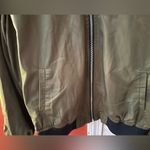 ALYX Satin Olive Green Lined Full Zip Pockets Military Bomber Jacket Size XL Photo 8