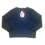 Vintage Onque Casuals Winter Holiday Ugly Sweater Cardigan Size Medium Black Photo 1