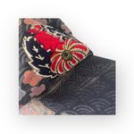 Lucky Brand Rare: Y2K ☂︎︎ Geisha Parasol Embroidery Zipper Hoodie ☂︎︎ Navy ☂︎︎ L Photo 5