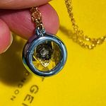 Kurt Geiger NWT  LONDON Blue Round Stone Pendant Necklace Photo 2