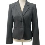 Calvin Klein  Dark Gray Fully Lined 2 Button Crop Blazer Academia Career Wear 6 Photo 1