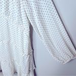 Princess Polly Polly Black and White Polka Dot V-Neck Tiered‎ Dress Size 12 Photo 5