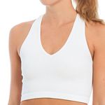 Free People Small  Movement Free Throw Crop Bra Top White BNWTS Photo 0