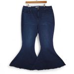Arula Jeans Womens 20 High Rise Flare Raw Hem Bareback Boho Festival 70s Y2K Blue Size undefined Photo 4
