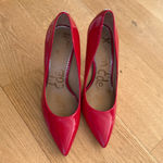 Sam Edelman - Danna Pointed Toe Stiletto Pumps in Red Patent Photo 4